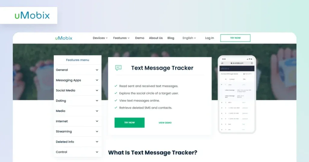 SMS-Tracker von uMobix
