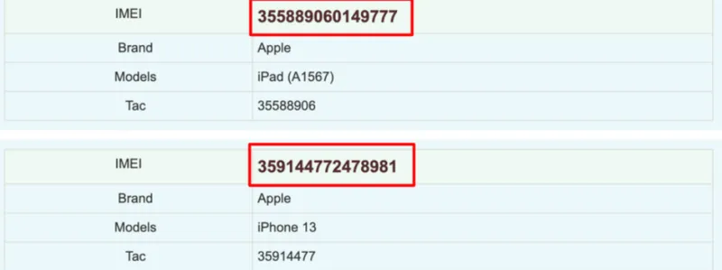 Come appare il numero IMEI di Android