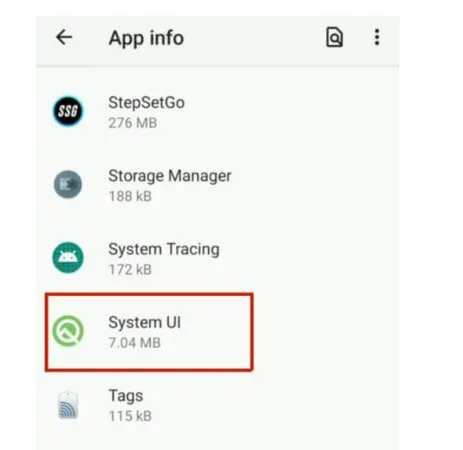 system ui app