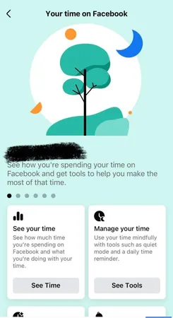 Controlar el tiempo de pantalla en facebook