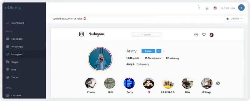 Instagram spy by uMobix - Instagram Parental Controls option Instagram spy by uMobix - Instagram Parental Controls option