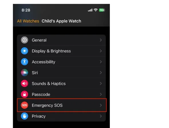 SOS de emergência do Apple Watch SOS de emergência do Apple Watch