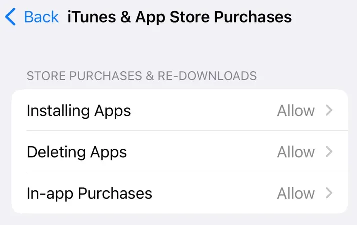 App-Downloads einschränken App-Downloads einschränken