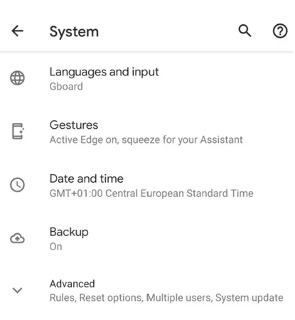 Cómo activar la copia de seguridad de Google en Android