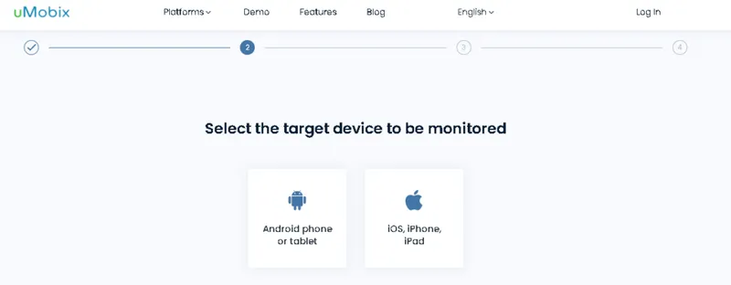 Schritt 1: Besuchen Sie die uMobix-Website und registrieren Sie sich für ein Konto (oder melden Sie sich an).