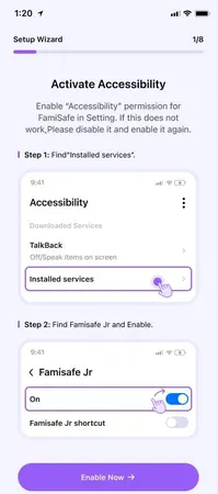 Activer l'accessibilité Activer l'accessibilité