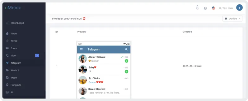 How the Telegram tracker feature from uMobix works How the Telegram tracker feature from uMobix works