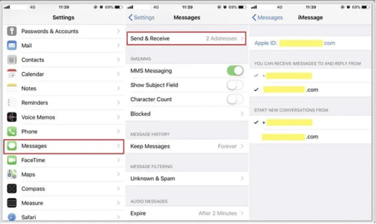 ¿Cómo reenviar los mensajes de texto de mi hijo a mi iPhone?