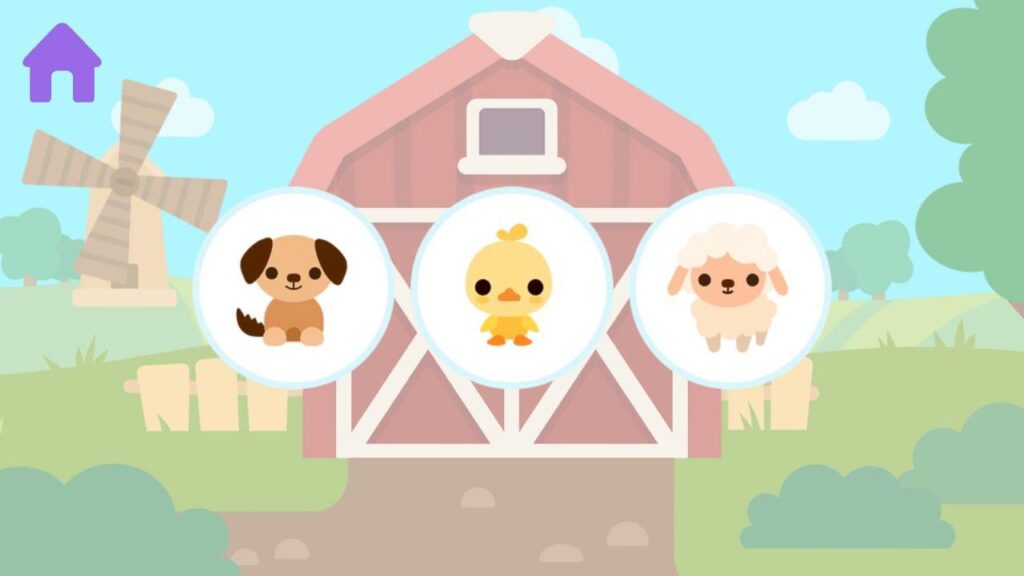 applications pour enfants pour Android : animaux de la ferme