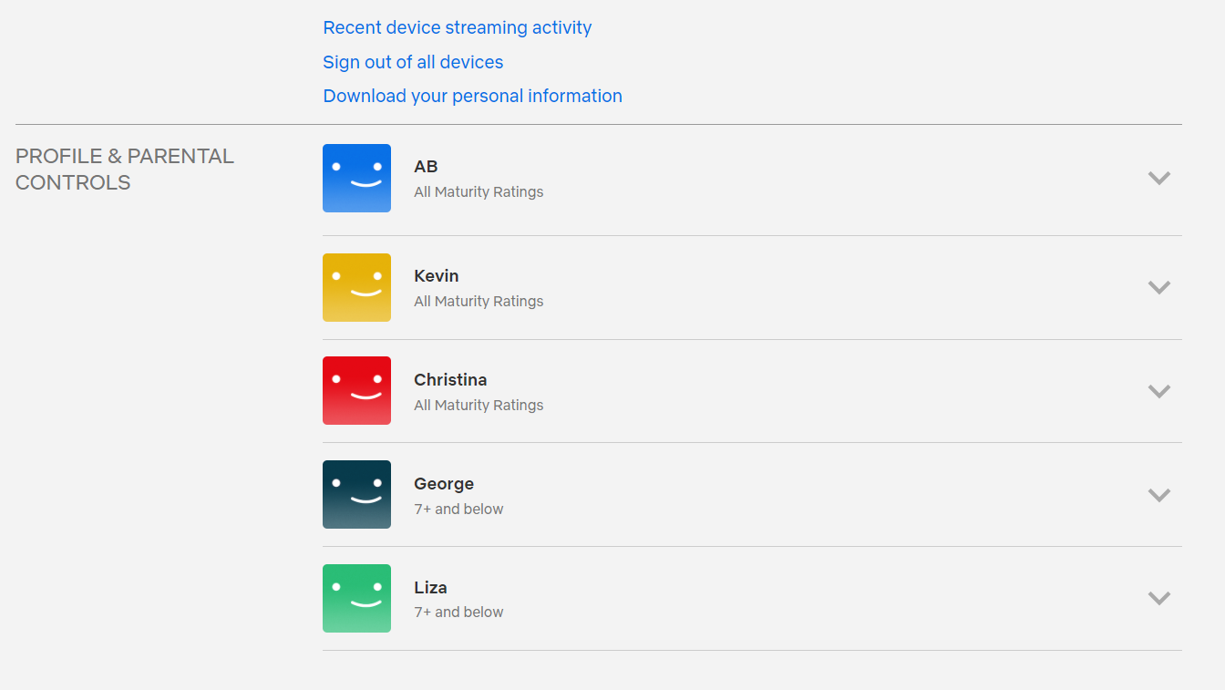turn off parental control on Netflix