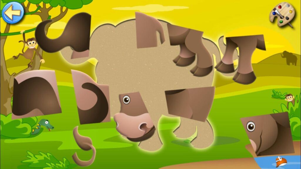 animales de la sabana - juegos para niños