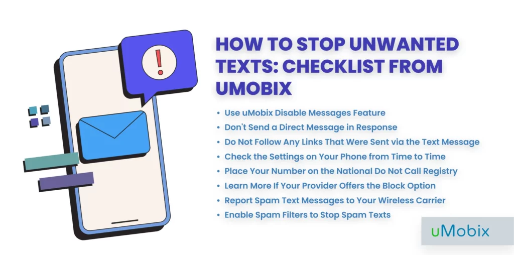 How to Stop Unwanted Texts: Checklist