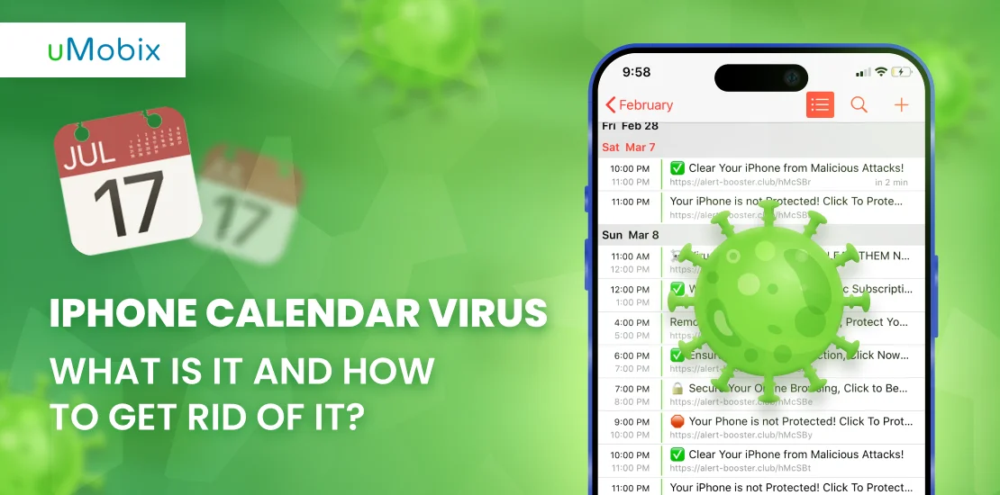 Virus del calendario del iPhone