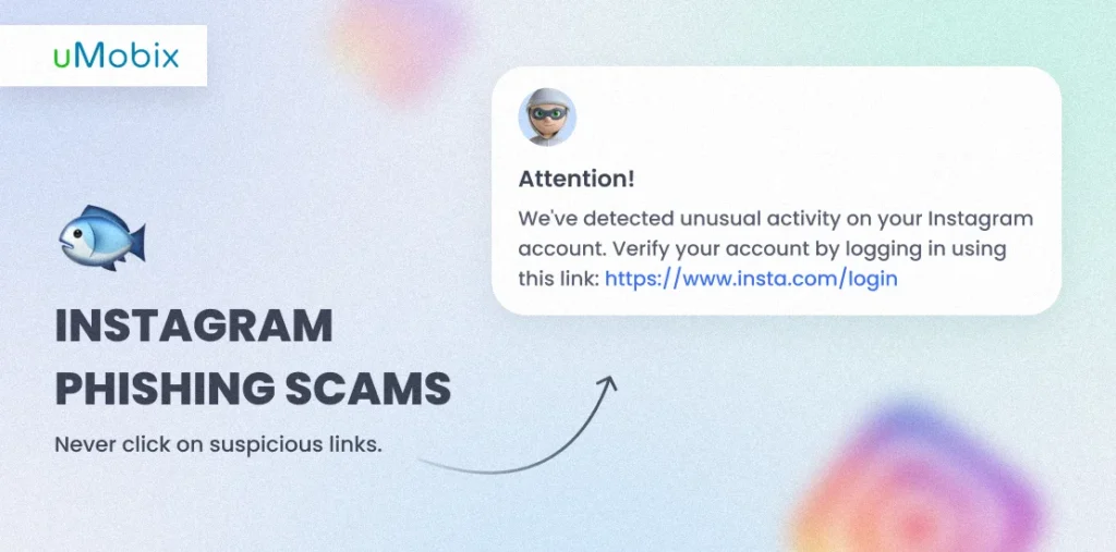 Cómo es el mensaje de estafa de phishing de Instagram