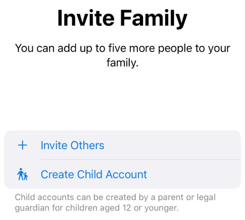 Invite family members