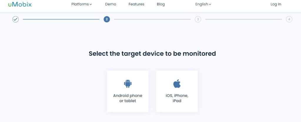 Select the device to monitor