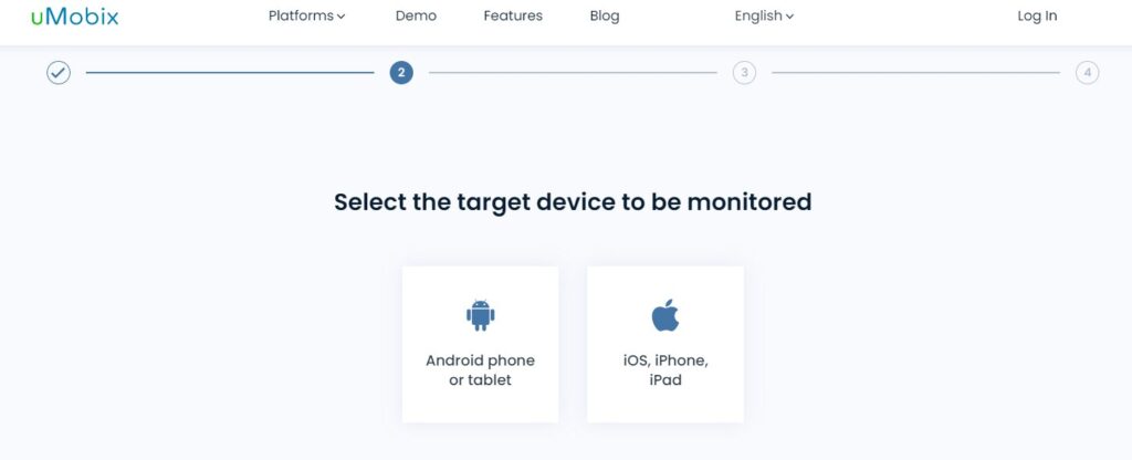 Selezionare il dispositivo da monitorare