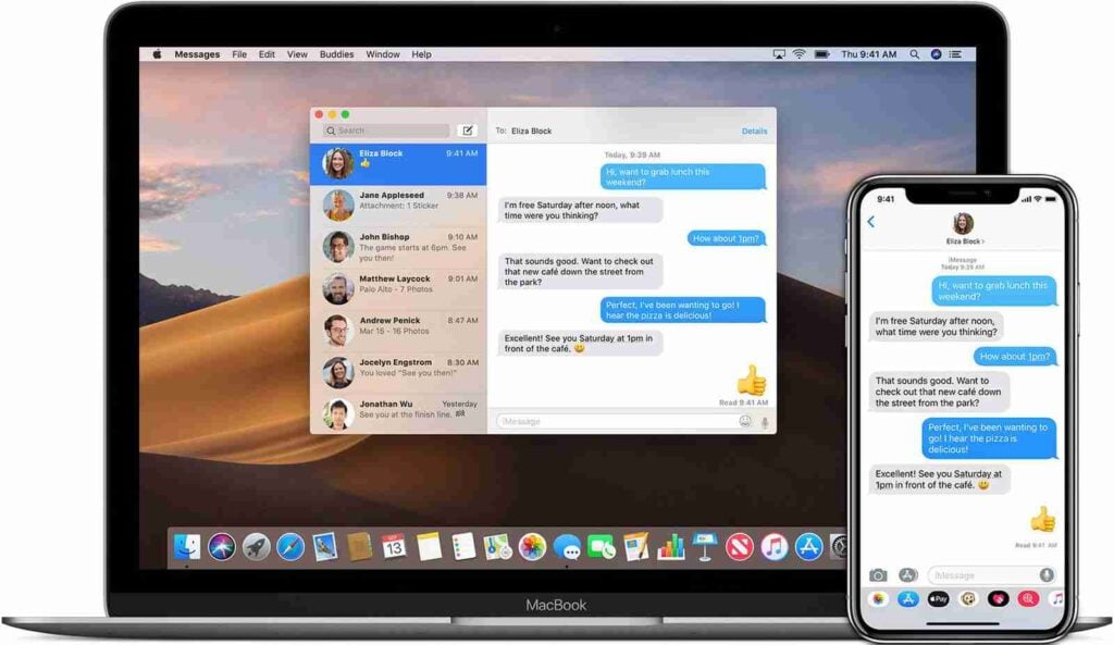 Comment afficher iMessage sur un Mac jumelé