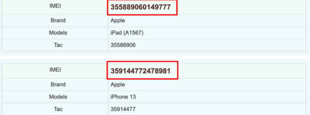 How Android IMEI number looks like