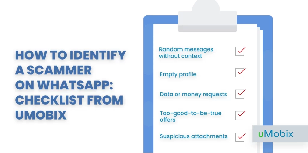 How to identify a scammer on WhatsApp - checklist from uMobix