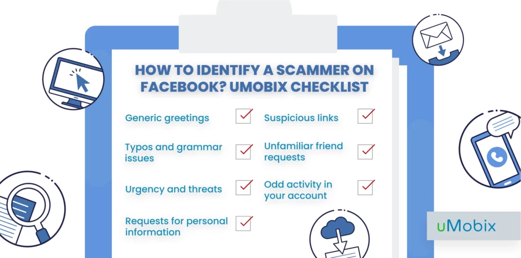 How to identify a scammer on facebook? checklist from uMobix