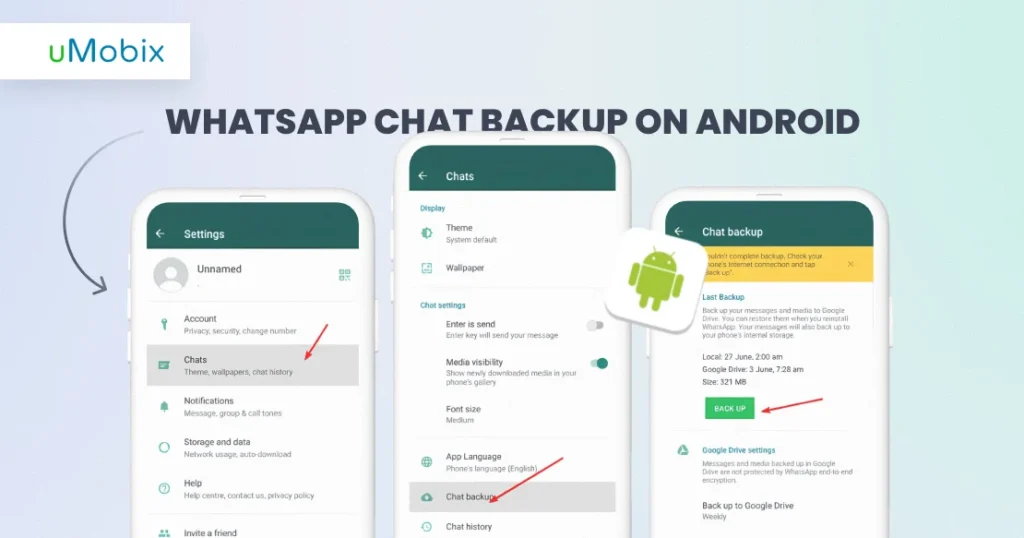 Comment récupérer des messages WhatsApp supprimés avec une sauvegarde sur Android ? uMobix explique