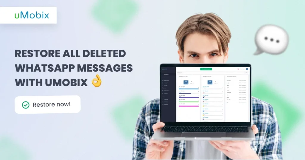 récupérer les messages WhatsApp supprimés sans sauvegarde avec uMobix