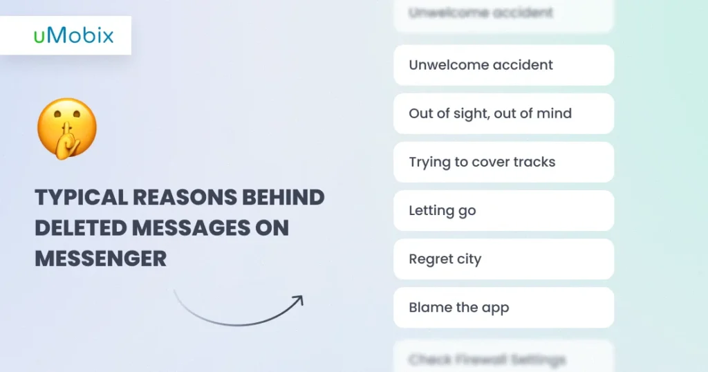 Escenarios comunes que conducen a mensajes borrados en Messenger