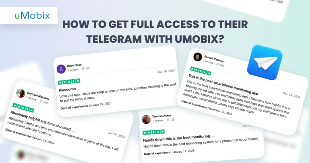 is tracking someone's Telegram without a phone number possible? Try uMobix!