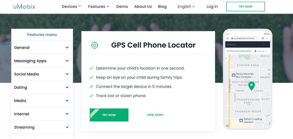 Seguimiento GPS por uMobix: la mejor aplicación de seguimiento familiar 