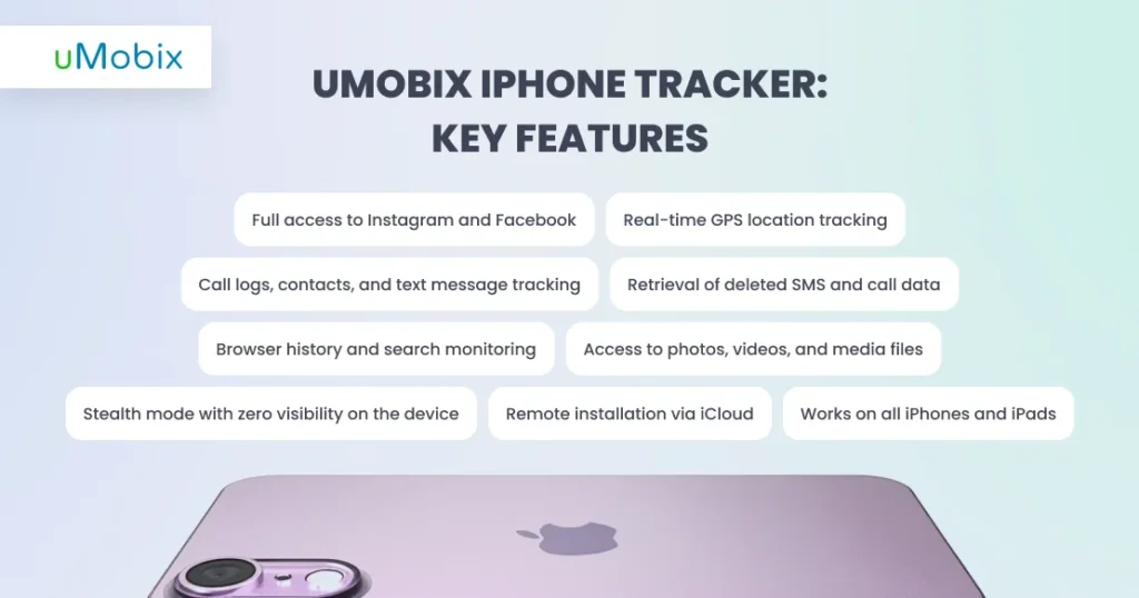 uMobix iPhone Tracker: Key Features