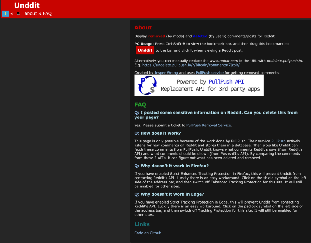 How to find deleted Reddit posts with Unddit