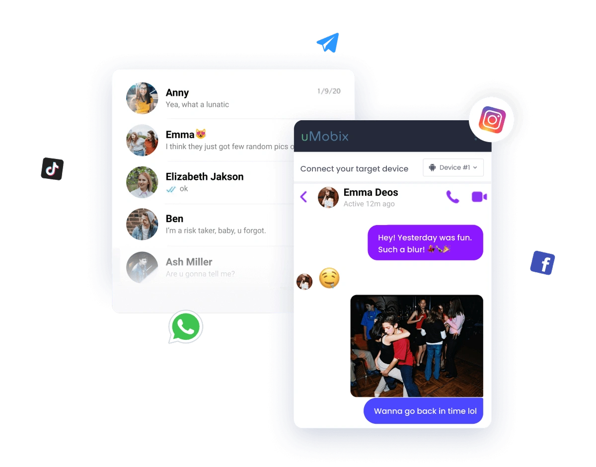 picture showing monitoring applications and messangers