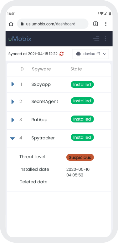 Spy apps detector